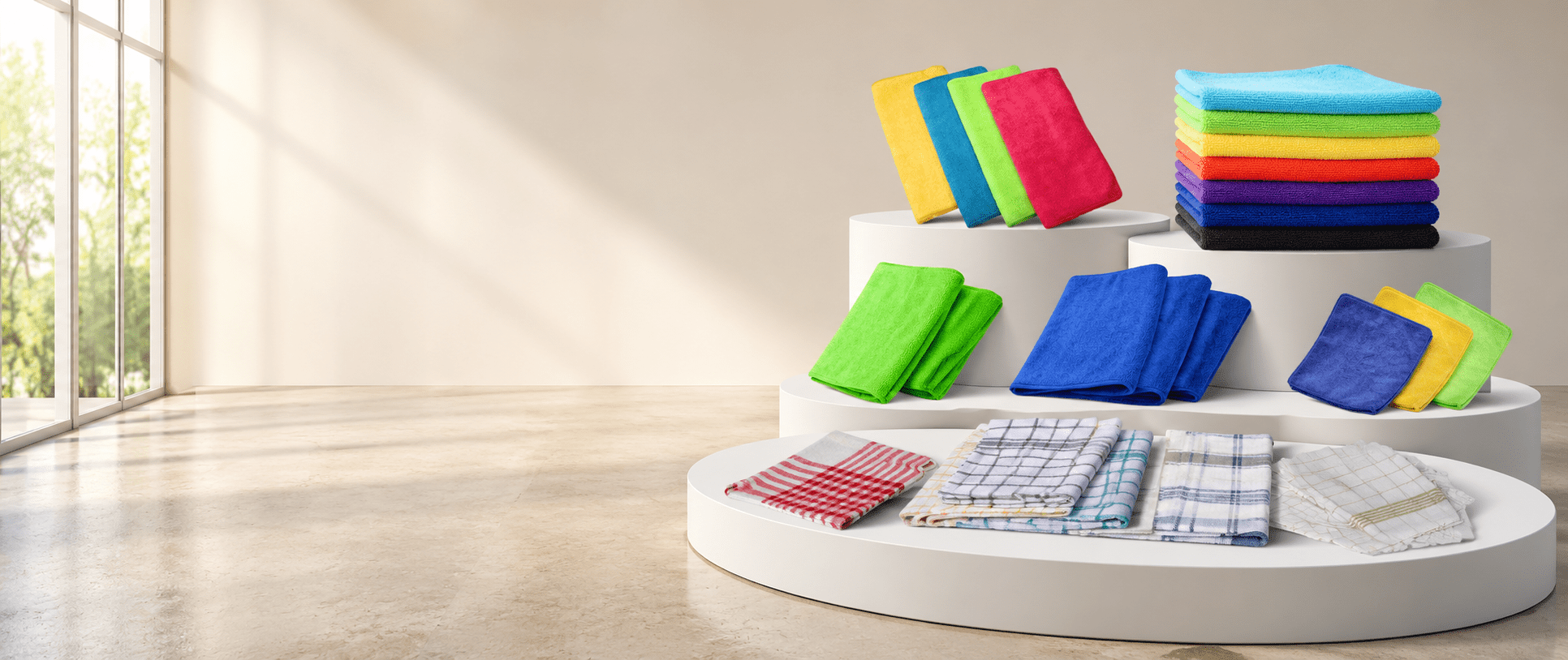 Lonetex microfiber towels and kitchen dusters